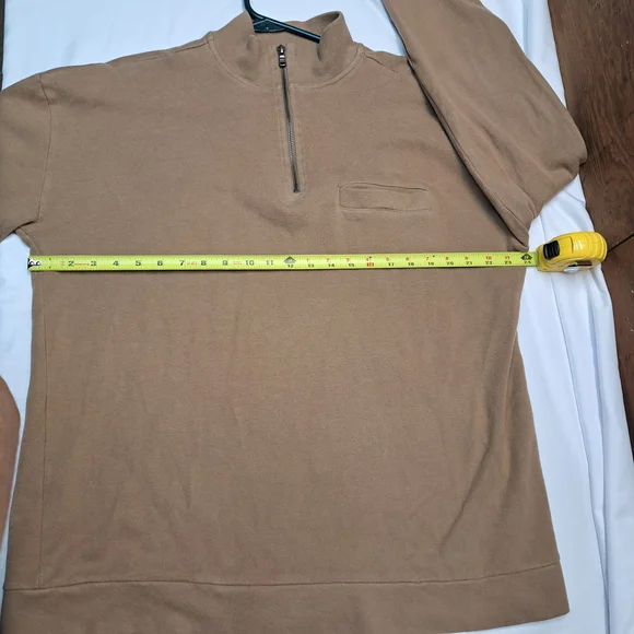 Banana Republic Men's Tan Zip-Up Sweater Size Large. - Picture 6 of 6